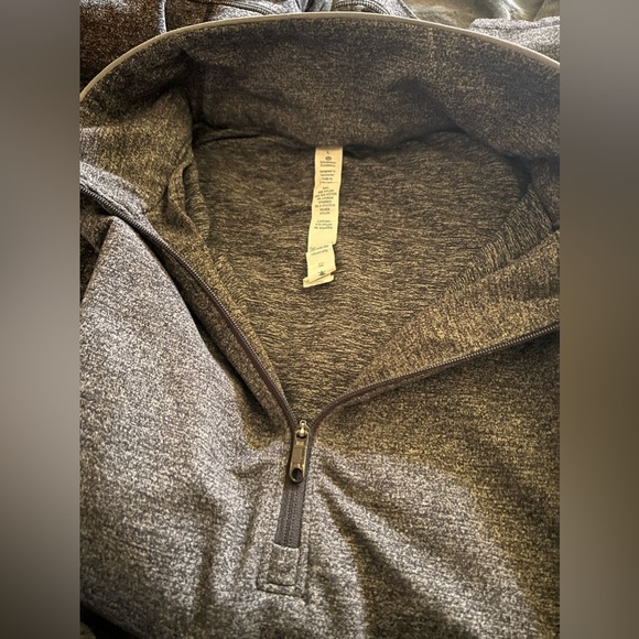 Lululemon zip pullover size large top heathered gray - Picture 3 of 9